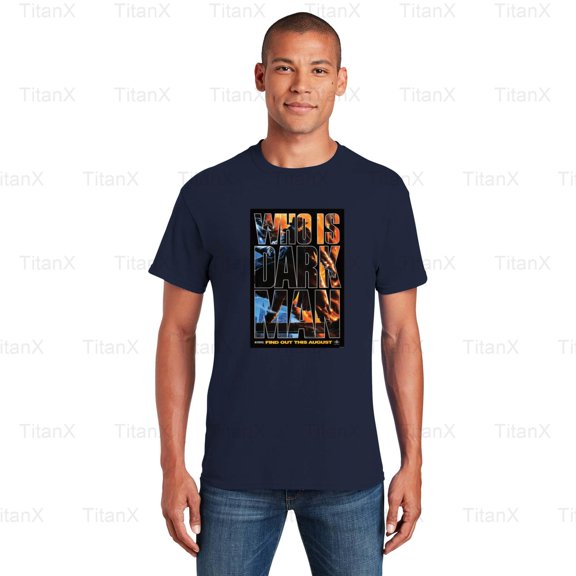 TitanX93 Darkman Vintage Movie Poster Graphic Design Style, Retro Superhero Film Inspired T-Shirt, for Unisex, up to size 5XL.