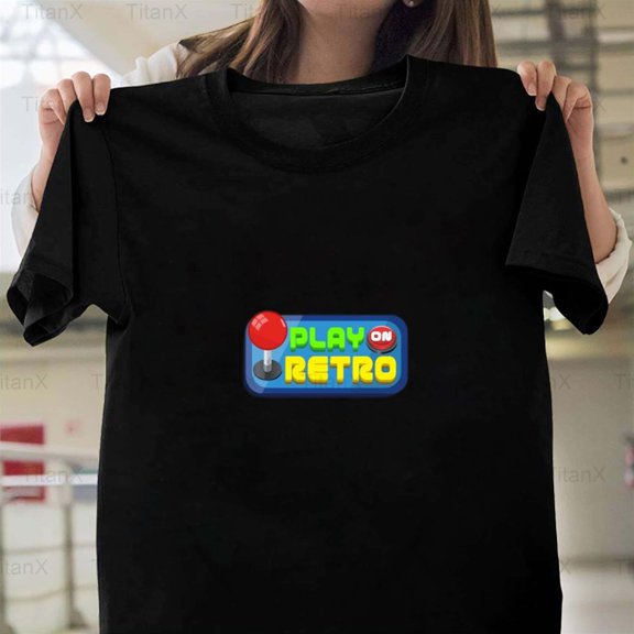 TitanX94 Double Play On Retro Style Graphic Design Text Message Art Look, Vintage Inspired T-Shirt, for Unisex, up to size 5XL.