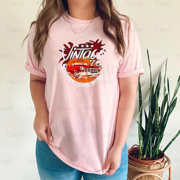 TitanX94 Double Vintage Power Car Painting Style Look Design Art, Automobile Inspired T-Shirt, for Unisex, up to size 5XL.