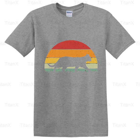 TitanX94 Double Vintage Retro Cat Graphic Design, Classic Feline Lover Inspired Style T-Shirt, for Unisex, up to size 5XL.