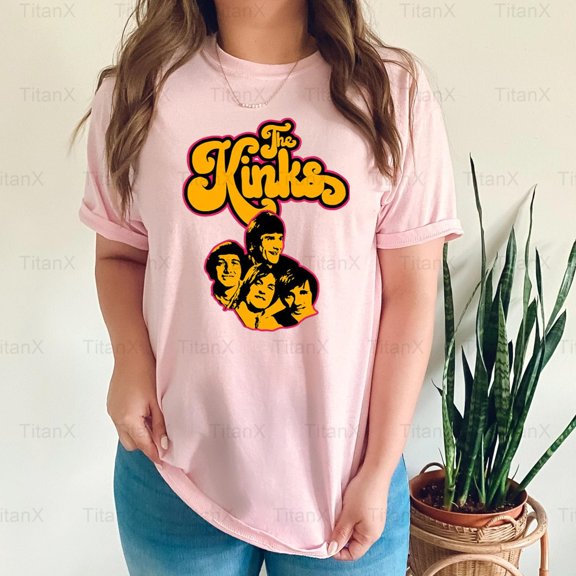 TitanX94 Essential Kinks Vintage Band Graphic, Retro British Rock Music Fan Design T-Shirt, for Unisex, up to size 5XL.