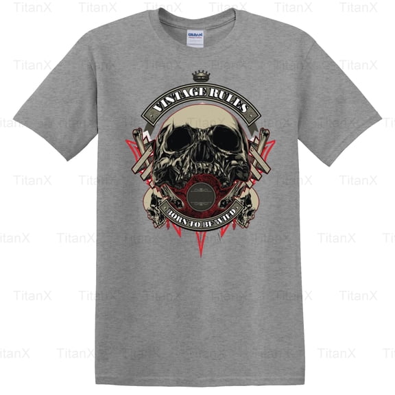 TitanX94 Follow The Vintage Rules Graphic Design, Retro Inspired Classic Style Message T-Shirt, for Unisex, up to size 5XL.
