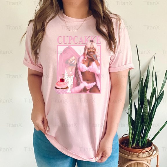 TitanX96 Retro Cupcakke Rapper Graphic Design, Vintage Hip Hop Music Artist Inspired T-Shirt, for Unisex, up to size 5XL.