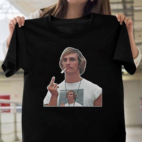 TitanX96 Retro Gaming Alright Alright Alright Vintage Style, Dazed & Confused Quote T-Shirt, for Unisex, up to size 5XL.