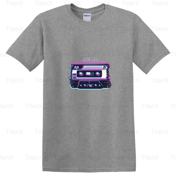 TitanX97 Retro Mixtape Cassette Graphic Design Style Music Art Look Retro, Vintage Inspired T-Shirt, for Unisex, up to size 5XL.