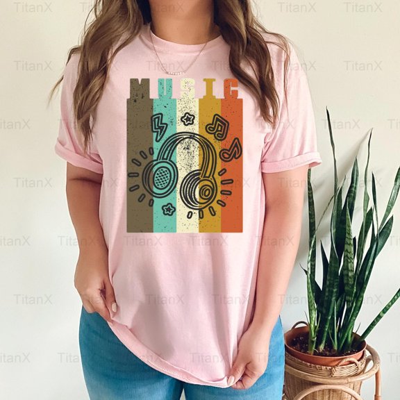 TitanX97 Retro Music Cassette Tape Graphic, Vintage Audio Nostalgia Sound Lover Design T-Shirt, for Unisex, up to size 5XL.
