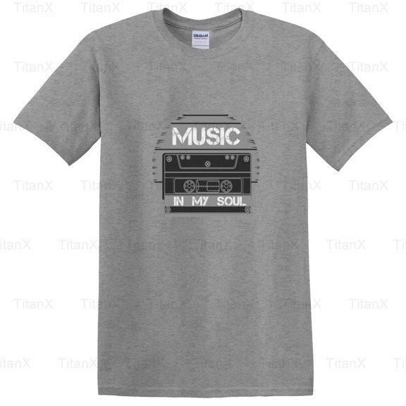 TitanX97 Retro Musical Vibes Graphic Design Style Music Art Look Retro Text, Vintage Inspired T-Shirt, for Unisex, up to size 5XL.