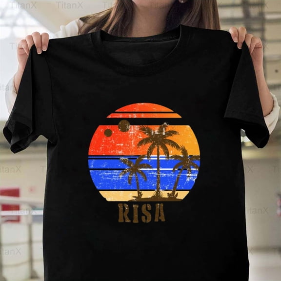 TitanX97 Risa Retro Star Trek Planet Graphic Art, Vintage SciFi Vacation World Look T-Shirt, for Unisex, up to size 5XL.