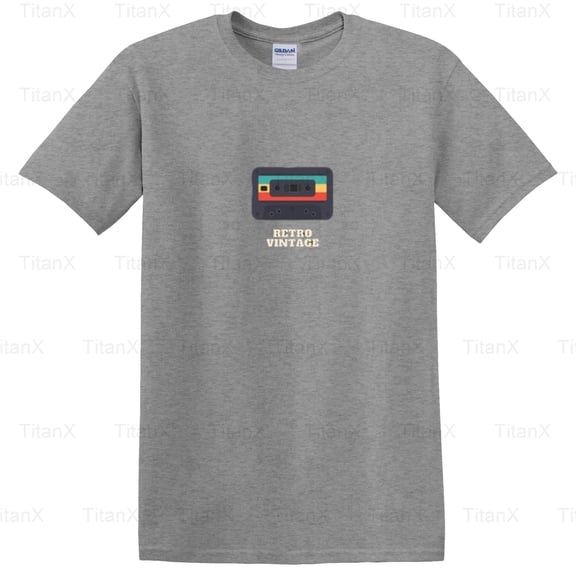 TitanX98 Stylish Retro Vintage Graphic Design Style Art Look Retro 1 Text, Classic Inspired T-Shirt, for Unisex, up to size 5XL.