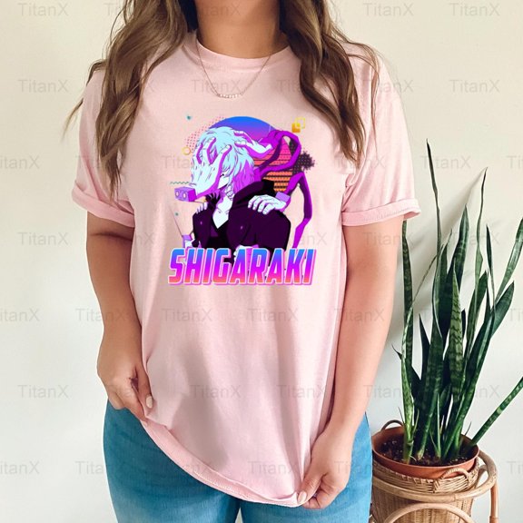 TitanX98 Tomura Shigaraki Retro Art Graphic, Vintage My Hero Academia Anime Villain T-Shirt, for Unisex, up to size 5XL.