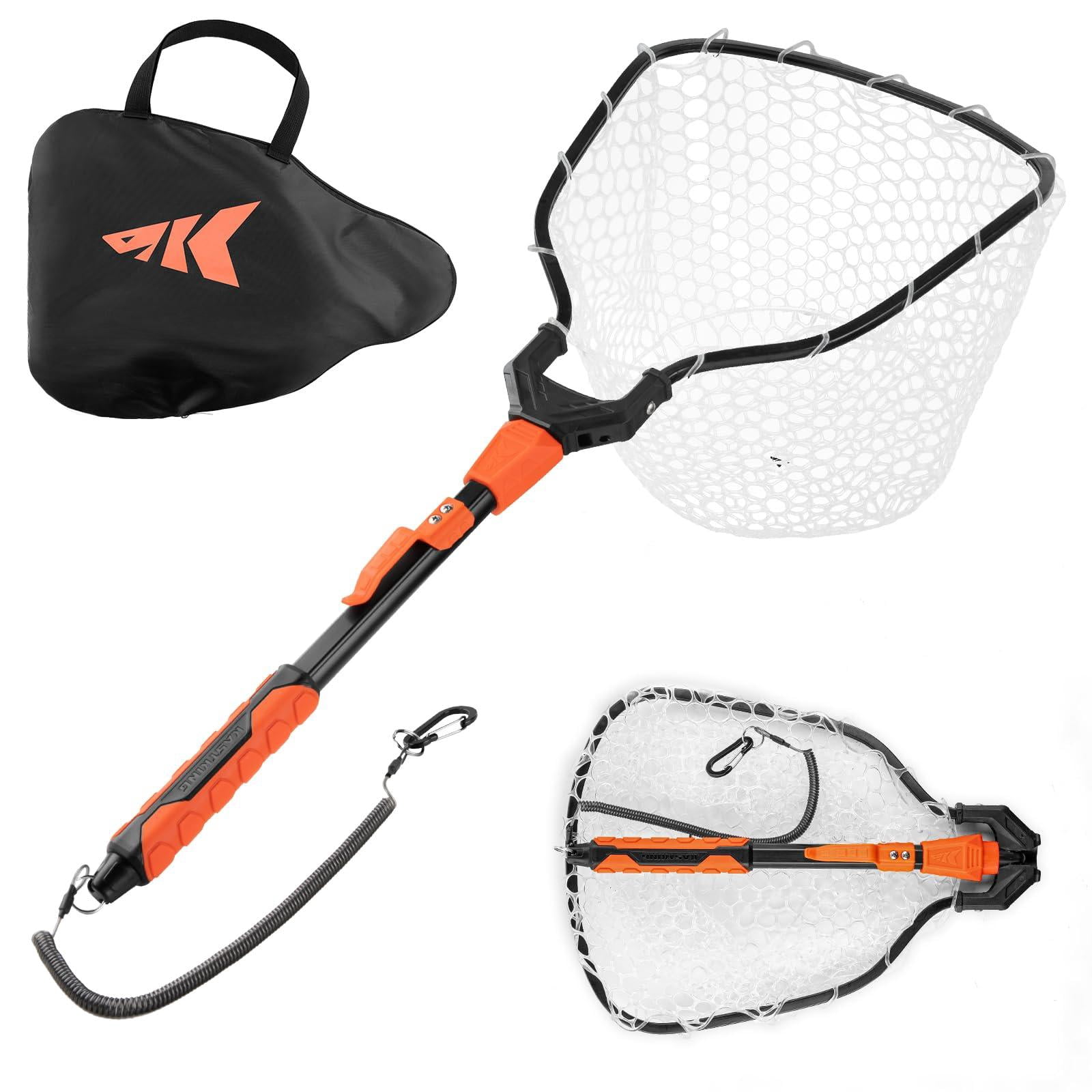 Titanet Fishing Net  Durable Aluminum Handle Non-slip Hi-vis Grip Compact Bag & Lanyard Ideal For Kayak Lake Fly Or River 2 Options