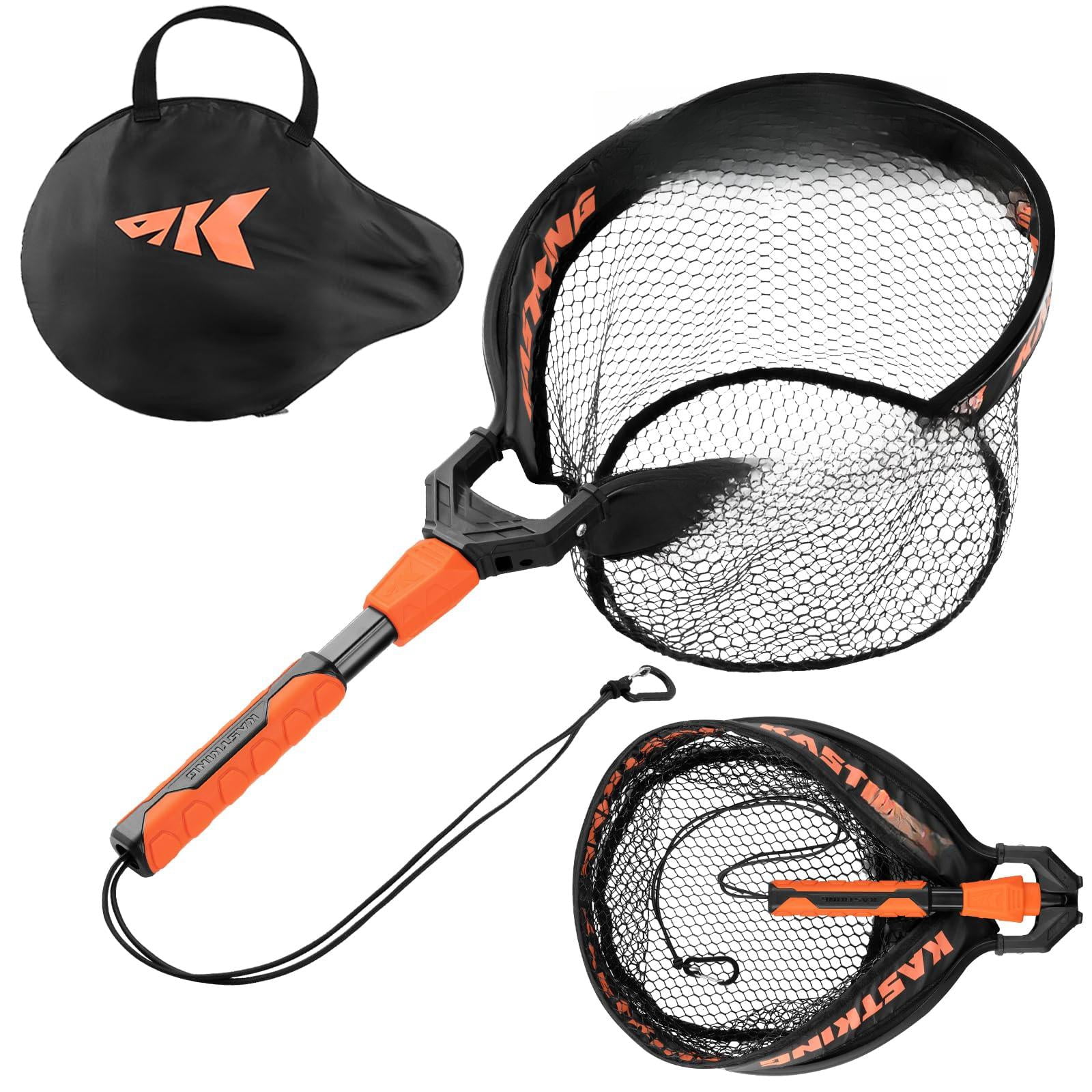 Titanet Fishing Net  Durable Aluminum Handle Non-slip Hi-vis Grip Compact Bag & Lanyard Ideal For Kayak Lake Fly Or River 2 Options