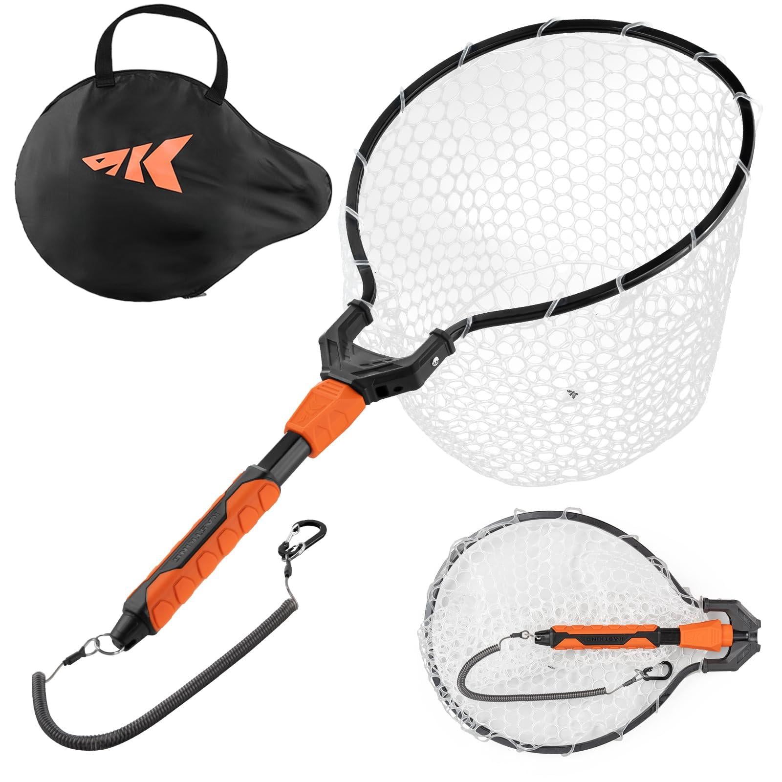 Titanet Fishing Net  Durable Aluminum Handle Non-slip Hi-vis Grip Compact Bag & Lanyard Ideal For Kayak Lake Fly Or River 2 Options