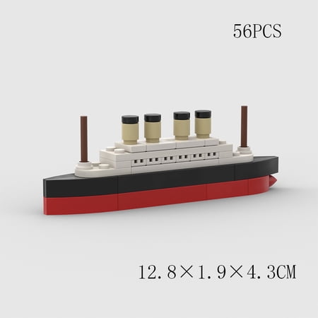 Titanic Break In Half RMS Cruise Sank Building Blocks Moc Ship Boat 3D Plastic Model DIY Steamboat Gifts Kids Toys City Movie