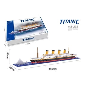 Titanic Building Block Set, Micro Building Briks Cruise Ship Model Kit with Detailed Iceberg Scene, Creative Collectible Gift for Adults ( 1815PCS )