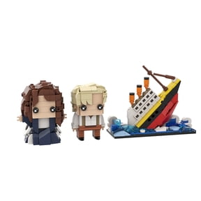 Titanic Building Blocks,Jack & Rose MOC Bricks,Lego Compatible,Gift for Adults & Kids, 475 Pcs