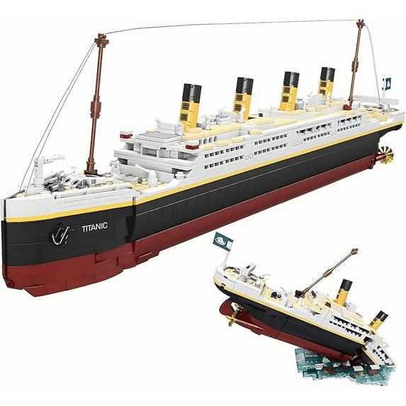 Titanic Building Blocks Ship Model, 2022 Pieces Kit for Ages 6+ and Adults