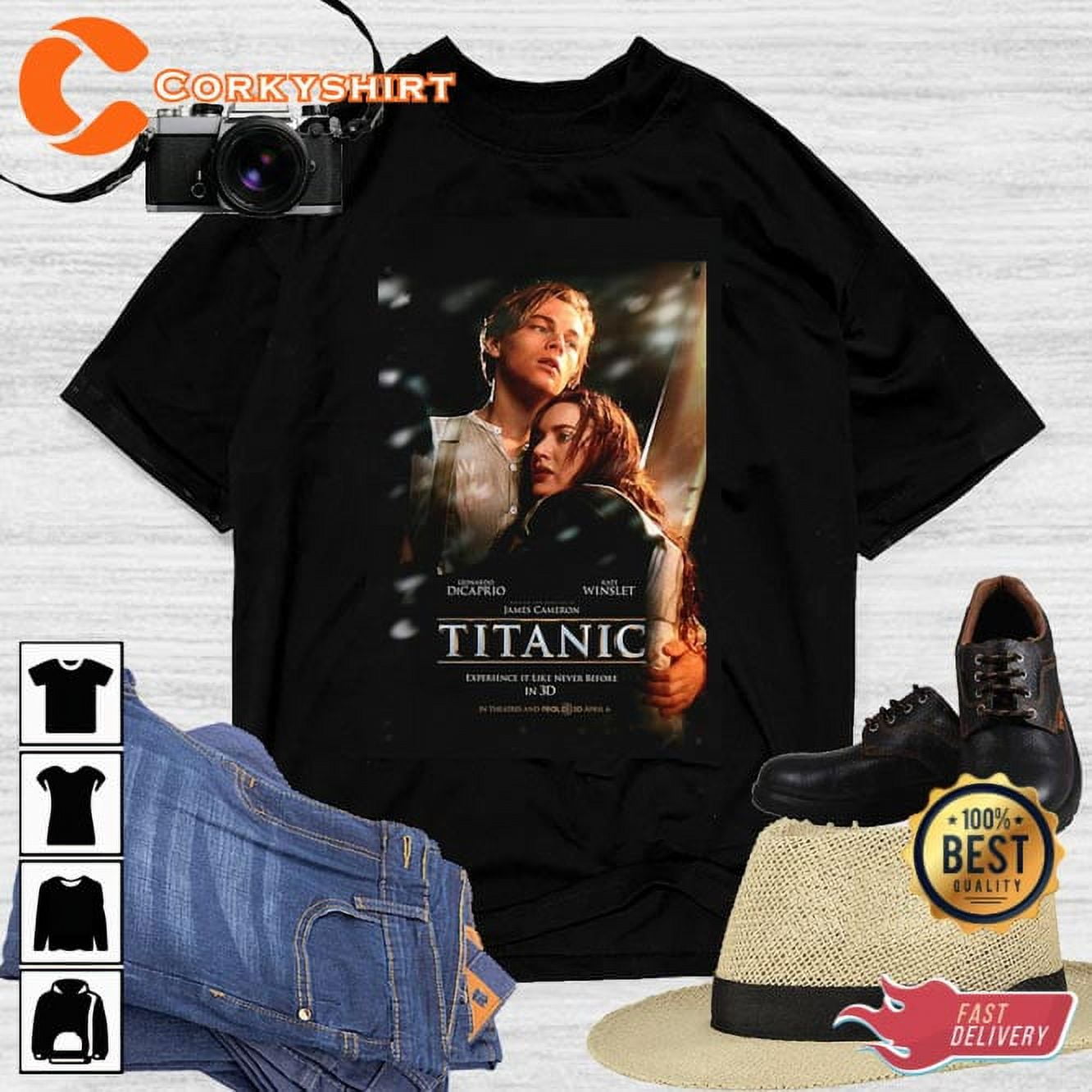 Titanic Leonardo Dicaprio Kate Winslet Jack And Rose Romance Shirt Gift