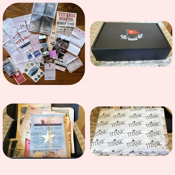 Titanic Memorabilia Document Box