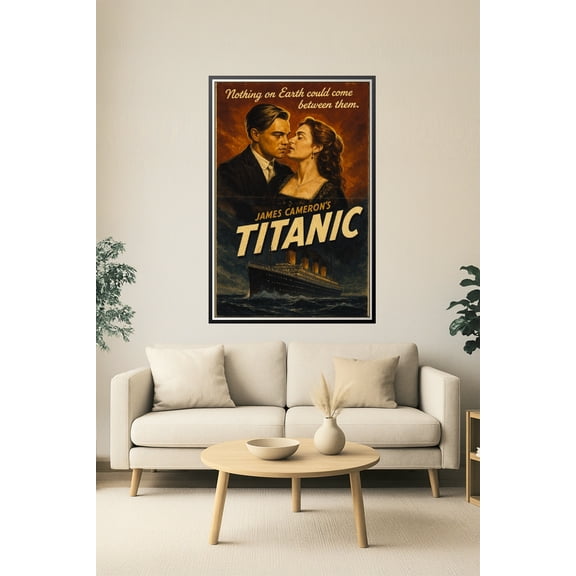 Titanic Movie Vintage Poster – Iconic Romance Artwork, James Cameron's Classic 【Photo Paper】