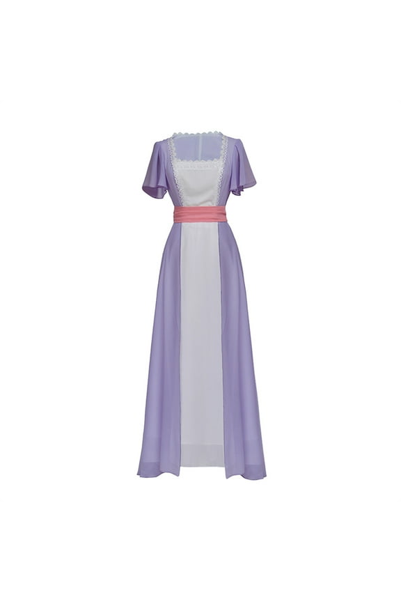 Titanic Rose Adult Women Simple Elegant Evening Dress Fancy Party Romantic Ball Gown Halloween Party Outfits