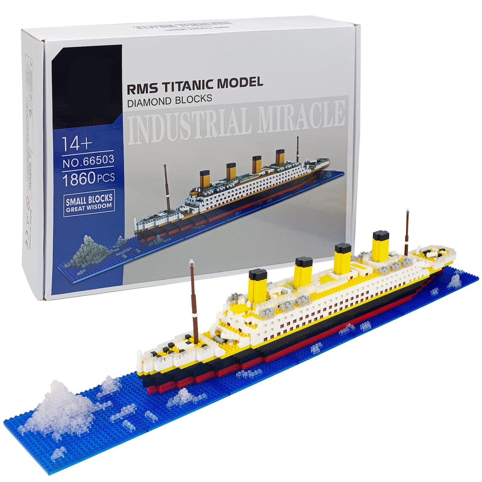 LOZ Titanic Titanic ship adult small particle building blocks toy ship  model tide play decompression