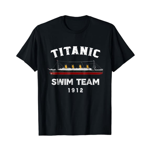 Titanic Swim Team Costume T Shirt Tee Gift Atlantic Ocean