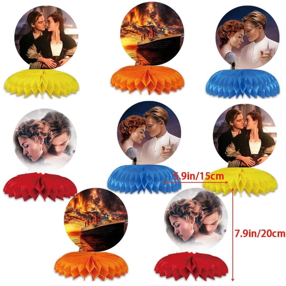 Titanic Themed Birthday Backdrop Banner - Hanging Wall Decor Tapestry for Party Celebrations