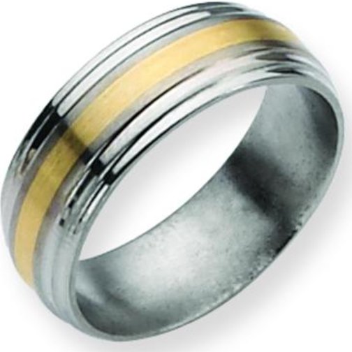 Titanium 14K Gold 6mm Wedding Mens Ring Size 11.5 - Walmart.com