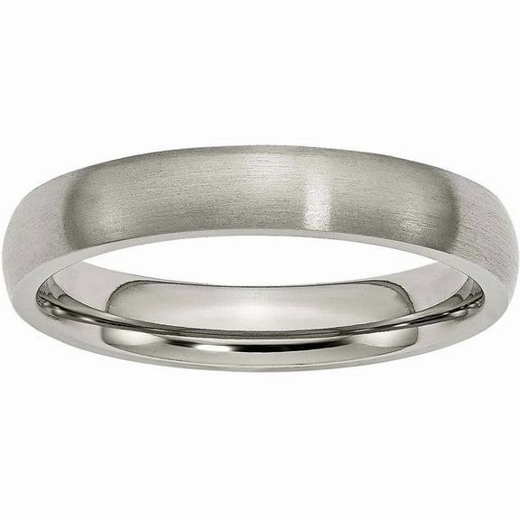 Titanium 4mm Brushed Band