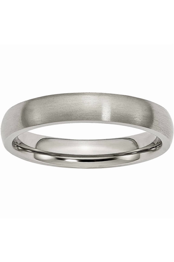Titanium 4mm Brushed Band