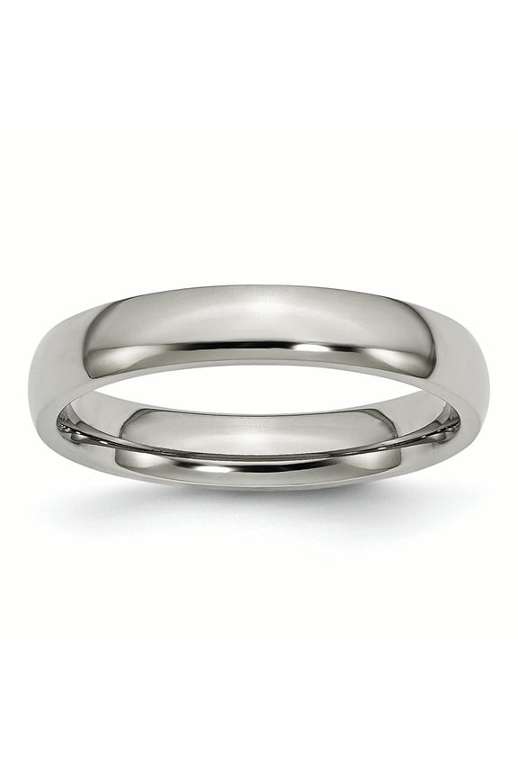 Titanium 4mm Polished Band