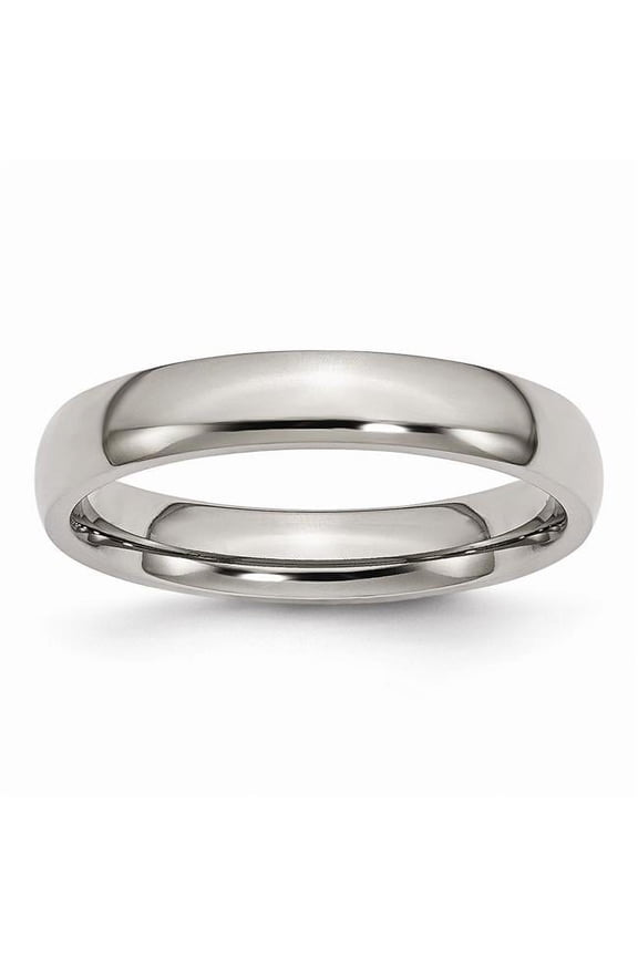 Titanium 4mm Polished Band