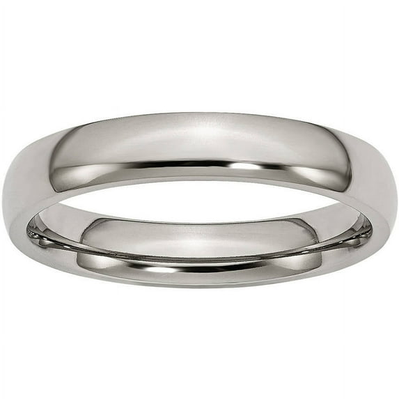 Titanium 4mm Polished Band