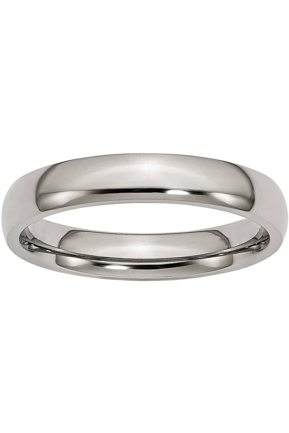 Titanium 4mm Polished Band