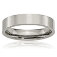 thumbnail image 1 of Titanium 5mm Plain Classic Wedding Band Ring, 1 of 13