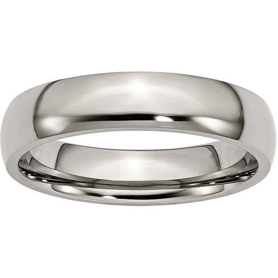 Titanium 5mm Polished Band