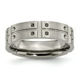 thumbnail image 1 of Titanium 6mm Brushed and Polished Band Size: 10; for Adults and Teens; for Women and Men, 1 of 6