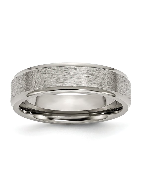 Titanium 6mm Satin Wedding Ring Band Jewelry Sz 6.5
