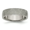 thumbnail image 1 of Titanium 6mm Textured Band Ring - Size 10.5, 1 of 2