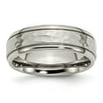 thumbnail image 1 of Titanium 7mm Hammered and Polished Band Ring - Size 11.5, 1 of 2