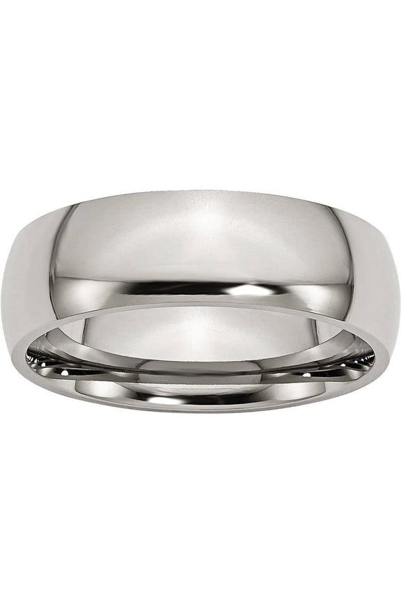 Titanium 7mm Polished Band