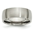 thumbnail image 1 of Titanium 8mm Brushed Wedding Ring Band Size 7, 1 of 4