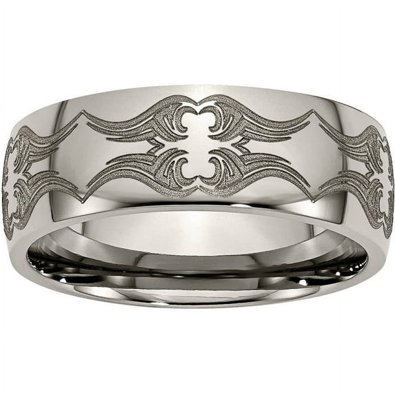 Titanium 8mm Polished Band