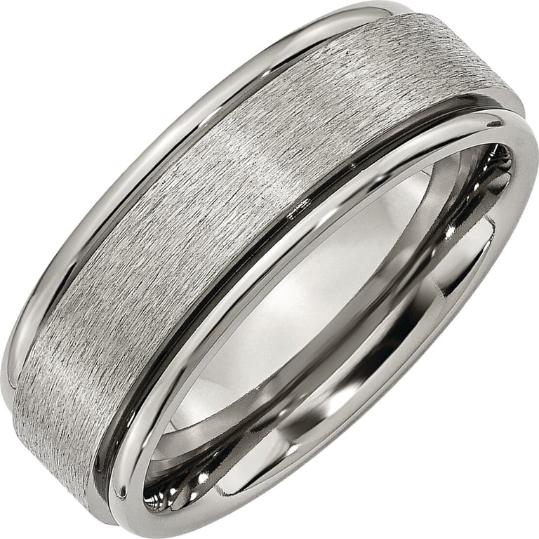 Men Size 11 men’s Titanium wedding ring. display picture 1