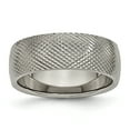 thumbnail image 1 of Titanium 8mm Textured Band, 1 of 11