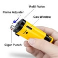 thumbnail image 1 of Titanium Alloy Butane Lighter Refillable Windproof Jet Flame Adjustable Fire Intensity Portable Camping BBQ Torch Tool, 1 of 6
