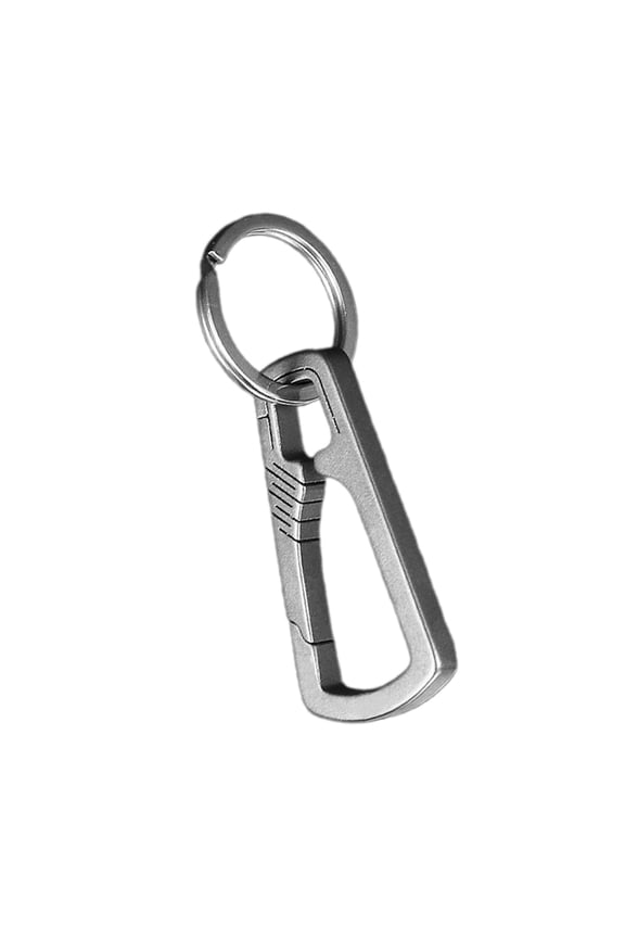 Titanium Alloy Carabiner Keys Clip Keychain Quick Release Buckle Keys Rings
