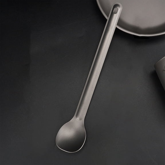 Jensvialia Titanium Alloy Cutlery Set Spoon and Fork Portable Camping Flatware for Hiking Travel Lightweight Dining Set with Storage Bag Compact Mess Kit for Outdoor Picnic Backpacking Hiking