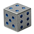 thumbnail image 1 of Titanium Alloy Dice Dice Solid Six-Sided Lucky Iced Cooling Dice Outdoor Gadget Travel Camping Leisurefest,1 * Dice,Black, 1 of 6